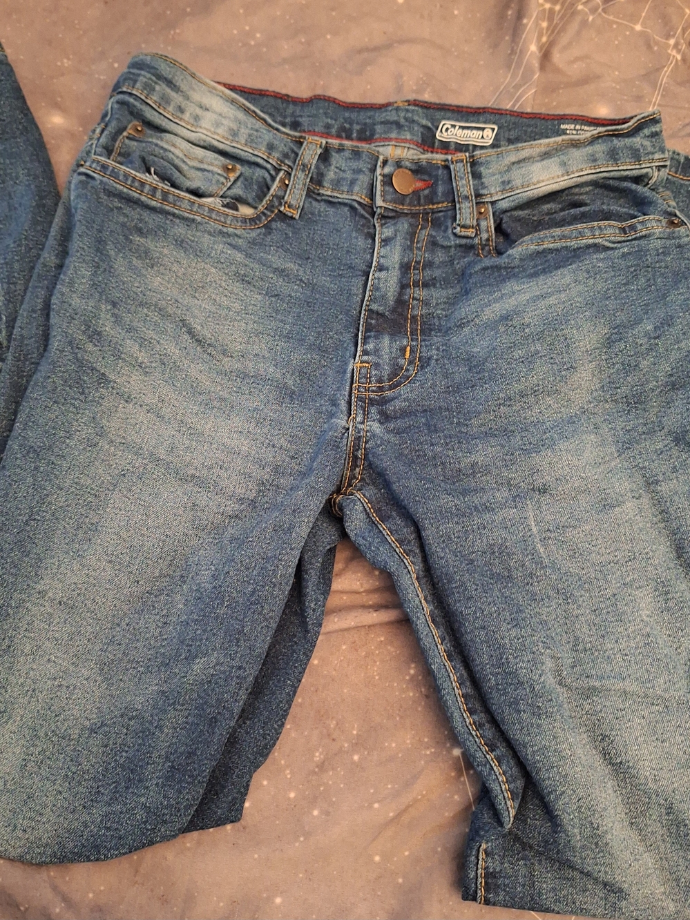 Coleman Boys white washed  XL Blue Denim Jeans